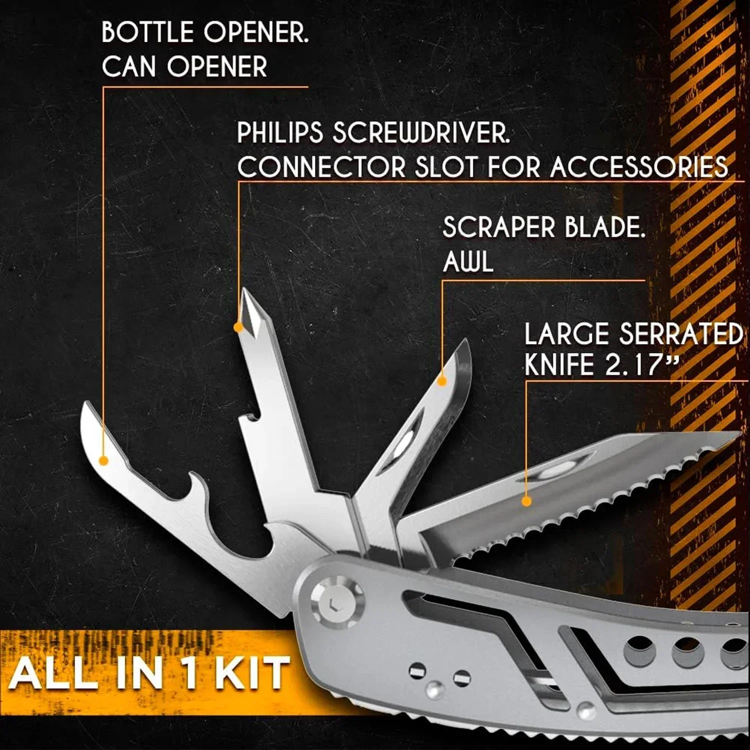 24 in 1 Multifunctional Universal Diagonal Pliers Hardware Wire Cutters Professional Electrician Anti Slip - Image 10