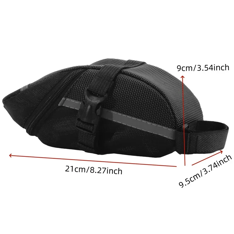 Nylon Bicycle Bag Waterproof Mountain Bike Saddle Storage Seat Rear Tool Pouch - Image 15