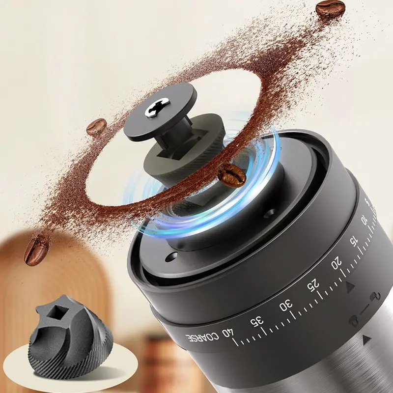 Portable 1800mAh Electric Coffee Bean Grinder 40 Gears External Adjustable Home Rechargeable Grinders - Image 4