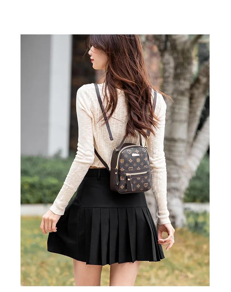Flower backpack 2022 ladies bag fashion backpack women's - Image 16