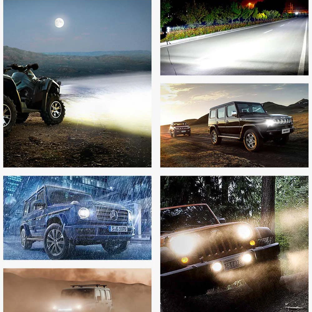 1PCS 12v Offroad Spot Flood Combo Work Light LED Light Bar Superbright 6000K - Image 14