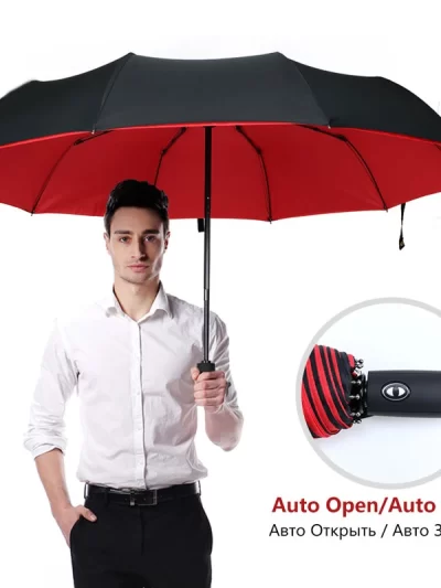 Windproof Double Layer Fully Automatic Resistant Umbrella