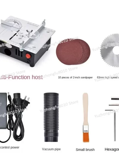 Precision Desktop Miniature Table Saw DIY Acrylic PCB Aluminum Alloy
