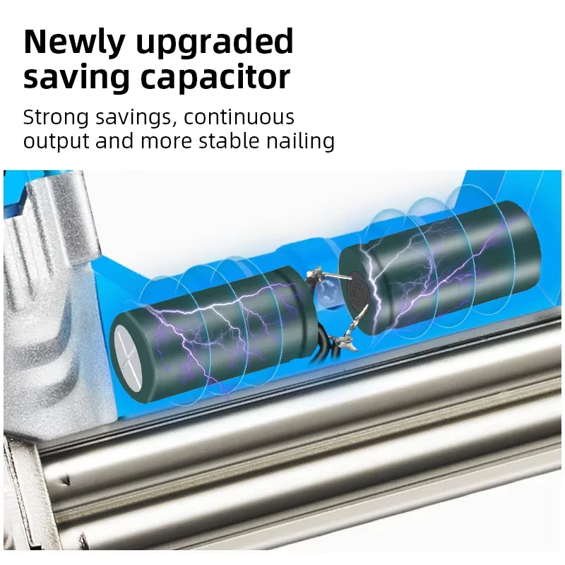 Electric Nail Gun Machine 2300W 220V Woodworking Furniture Electrical Straight Staple Nail F30/F25/F20/F15 Stapler Shooter - Image 2