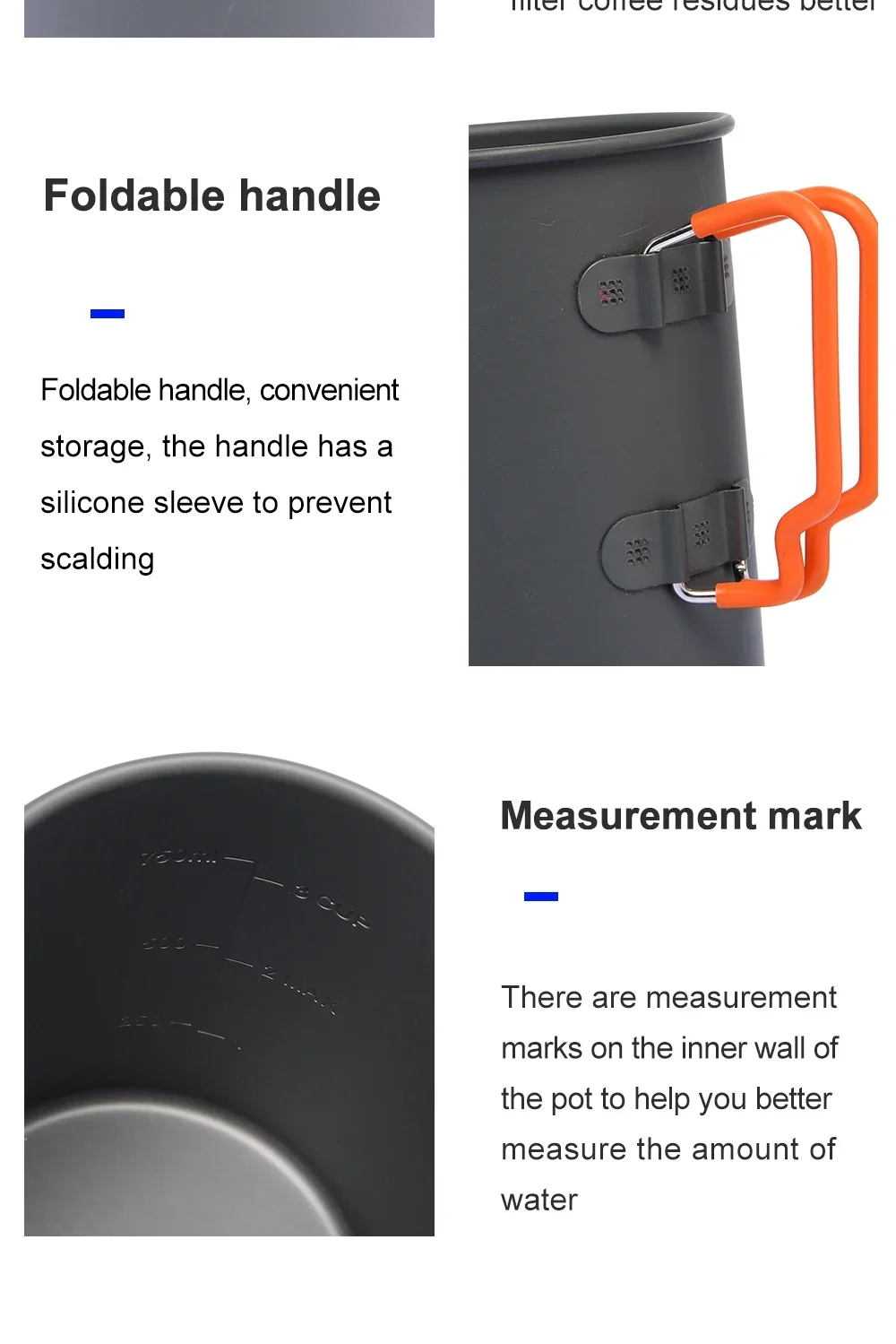 Camping Travel Picnic Coffee Mug Aluminum Filtered Coffee Maker - Image 10