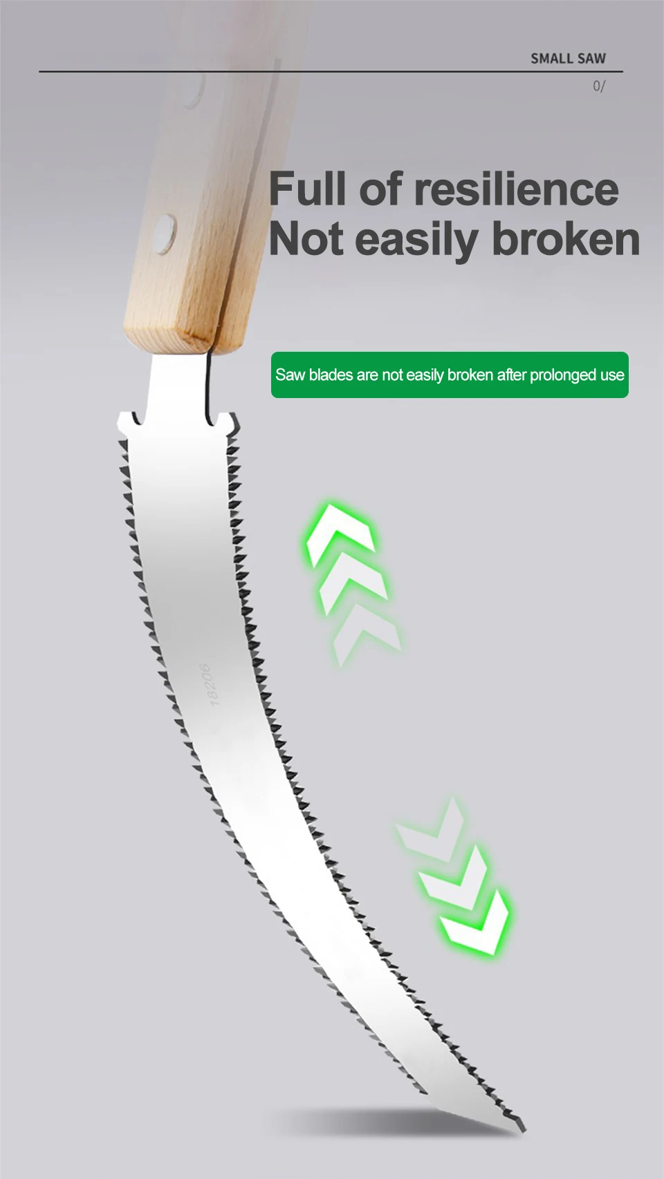 Japanese Style Hand Saw Single/Double Sided Fine Tooth Wood Saw SK5 Steel Flexible Hand Saw - Image 14