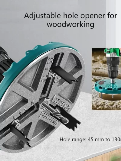 Adjustable Round Hole Saw Tool, Adjustable Hole Saw Diameter 45mm-130mm Woodworking
