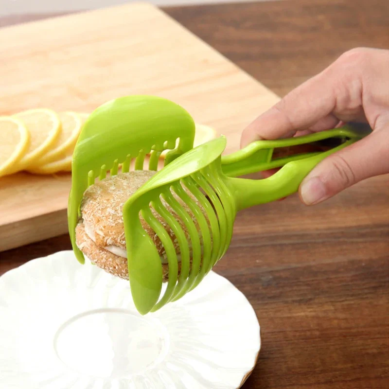 Stainless Steel Kitchen Handheld Orange Lemon Slicer Tomato Cutting Clip Fruit Slicer Onion Slicer - Image 18