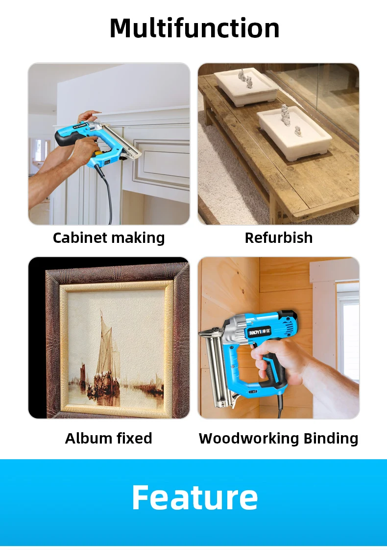 Electric Nail Gun Machine 2300W 220V Woodworking Furniture Electrical Straight Staple Nail F30/F25/F20/F15 Stapler Shooter - Image 10