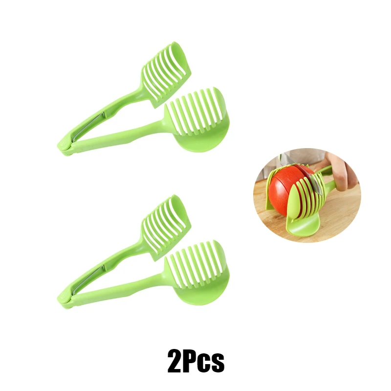 Stainless Steel Kitchen Handheld Orange Lemon Slicer Tomato Cutting Clip Fruit Slicer Onion Slicer - Image 8