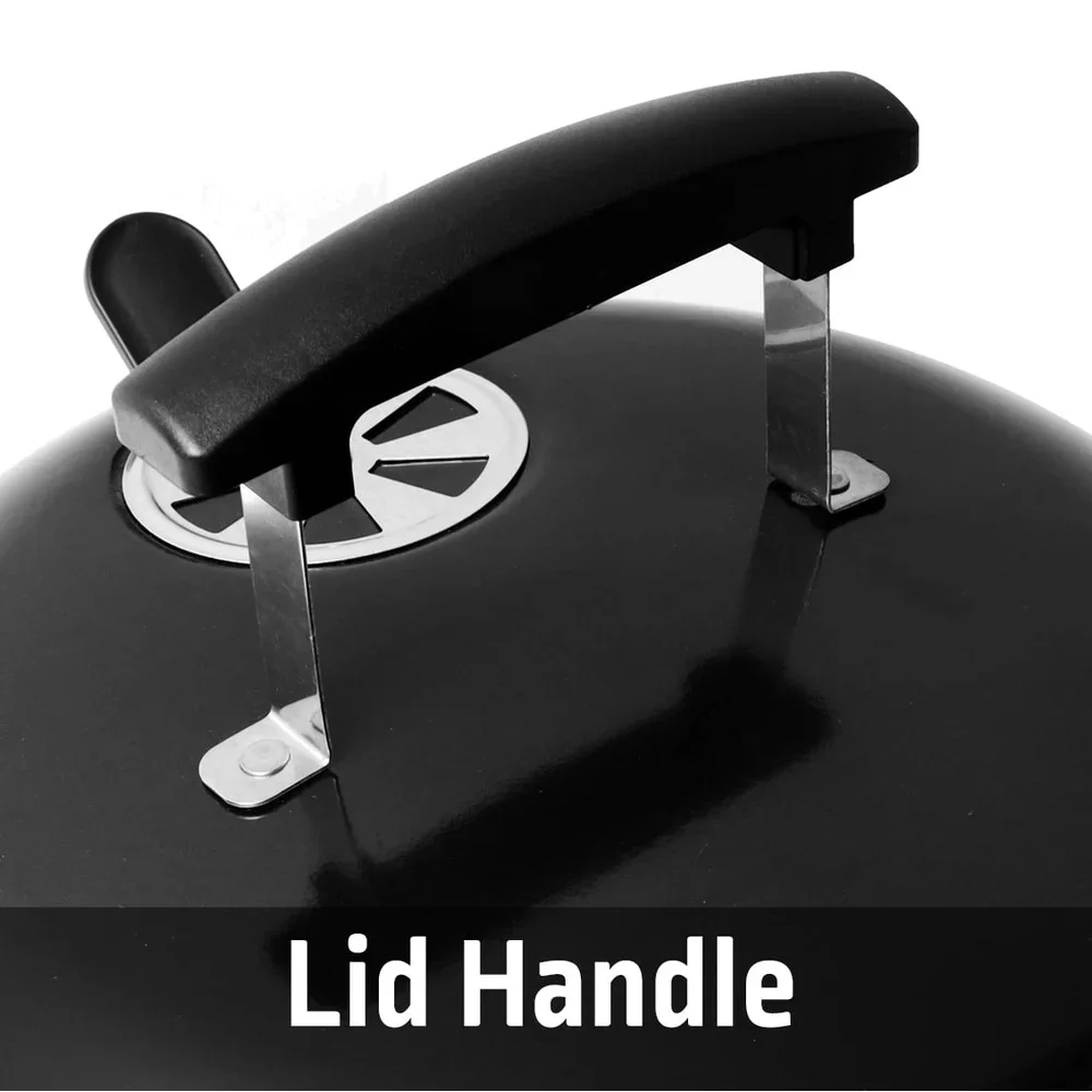 Portable Charcoal Grill 14.5 Inch Tabletop Grill Dome Design Adjustable Air Vents - Image 5