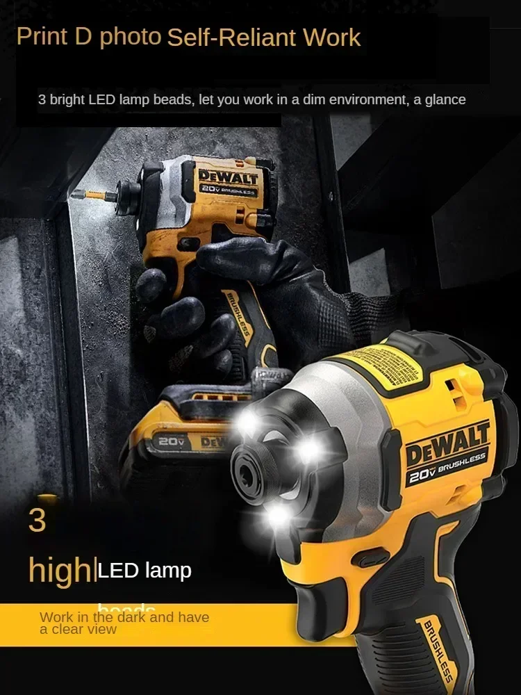 DEWALT DCF850 Impact Driver Electric Driver 20V Brushless Cordless 3250RPM screwdrivers - Image 13