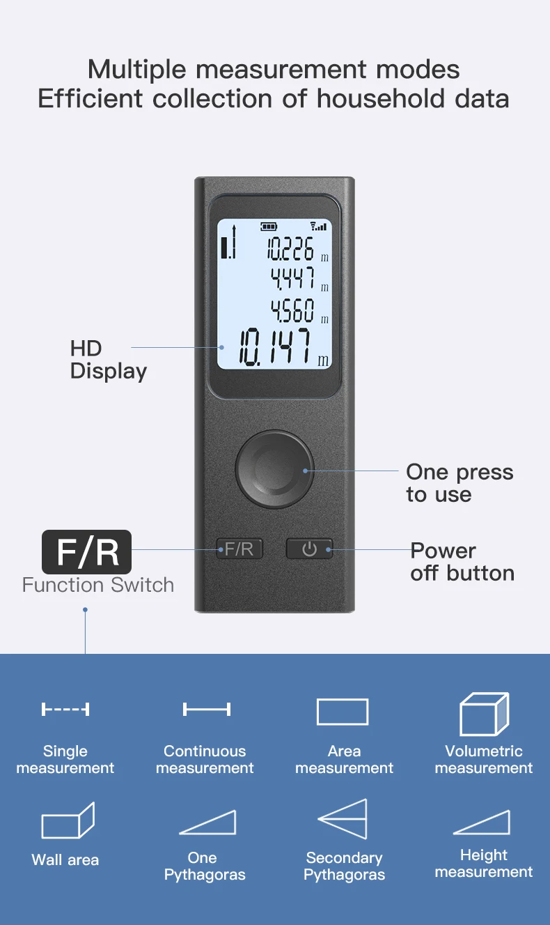 Mini Laser Rangefinder 30M High Precision Measurement Laser Distance 24g USB Rechargeable Handheld Distance Meter Smart Portable - Image 15