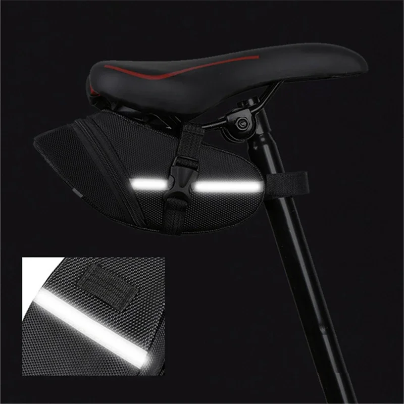 Nylon Bicycle Bag Waterproof Mountain Bike Saddle Storage Seat Rear Tool Pouch - Image 14