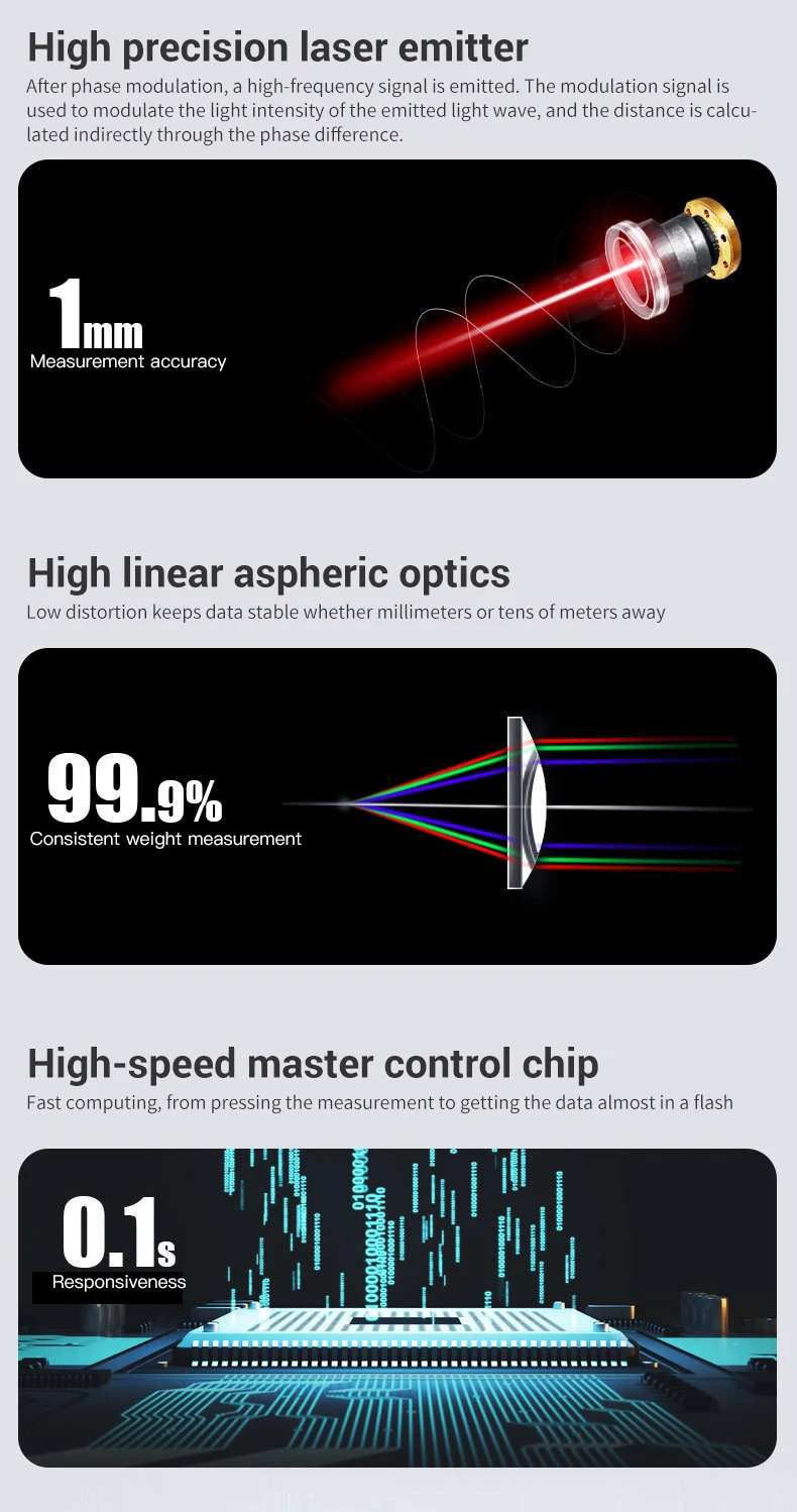 Mini Laser Rangefinder 30M High Precision Measurement Laser Distance 24g USB Rechargeable Handheld Distance Meter Smart Portable - Image 13