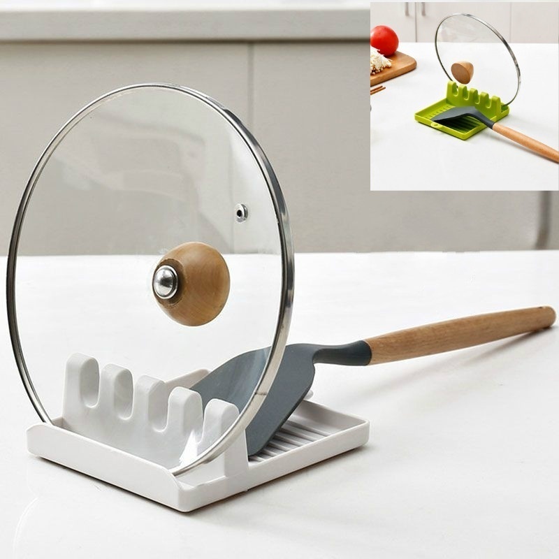 Kitchen Spoon Holders Fork Spatula Rack Shelf Organizer Plastic Chopsticks Holder Non-slip Spoons Pad - Image 11