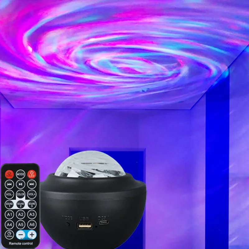 RGB Galaxy Star Projector Lights Bluetooth Speaker LED Aurora Borealis Lamp Remote Control - Image 8