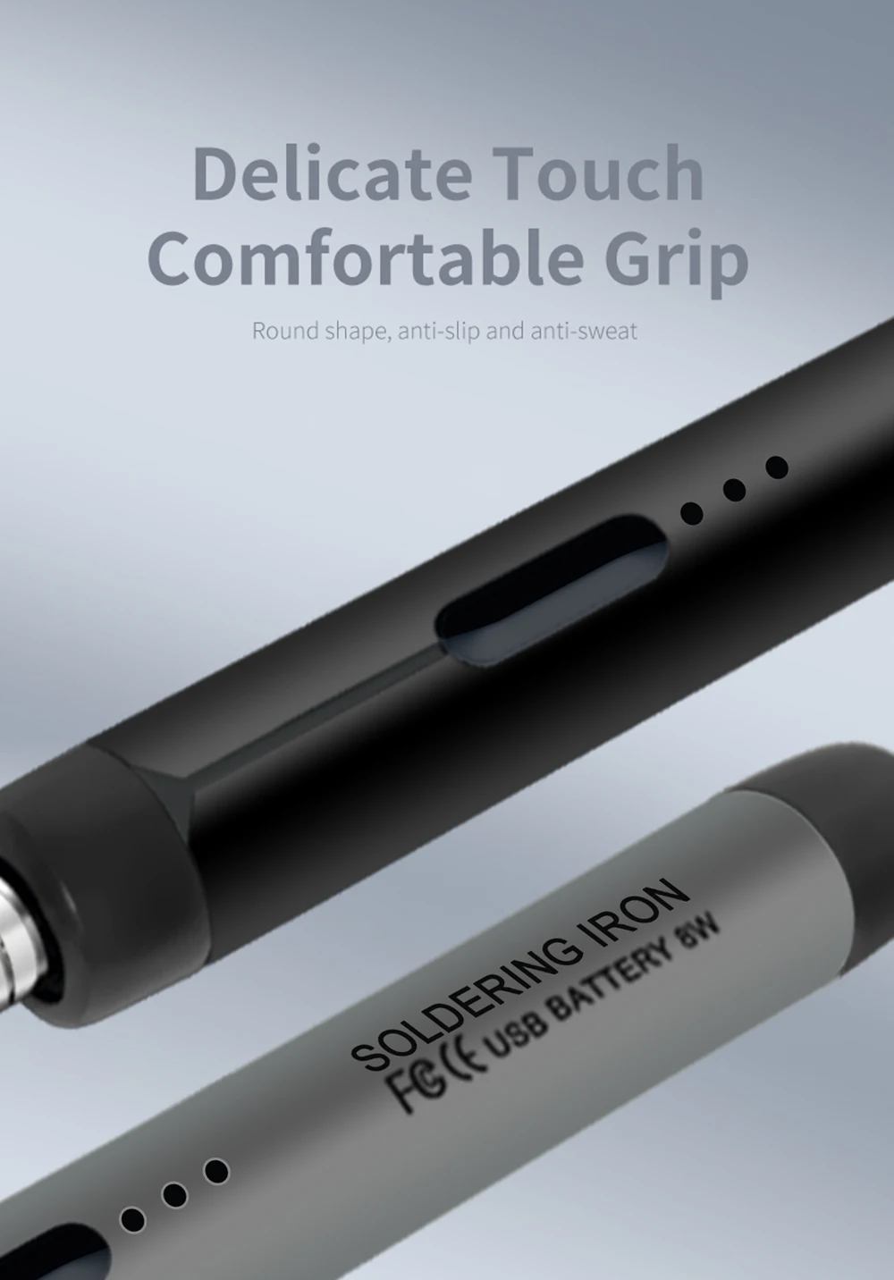 USB soldering iron mini small soldering iron set portable household type-C interface 800mAh battery Adjustable temperature - Image 25