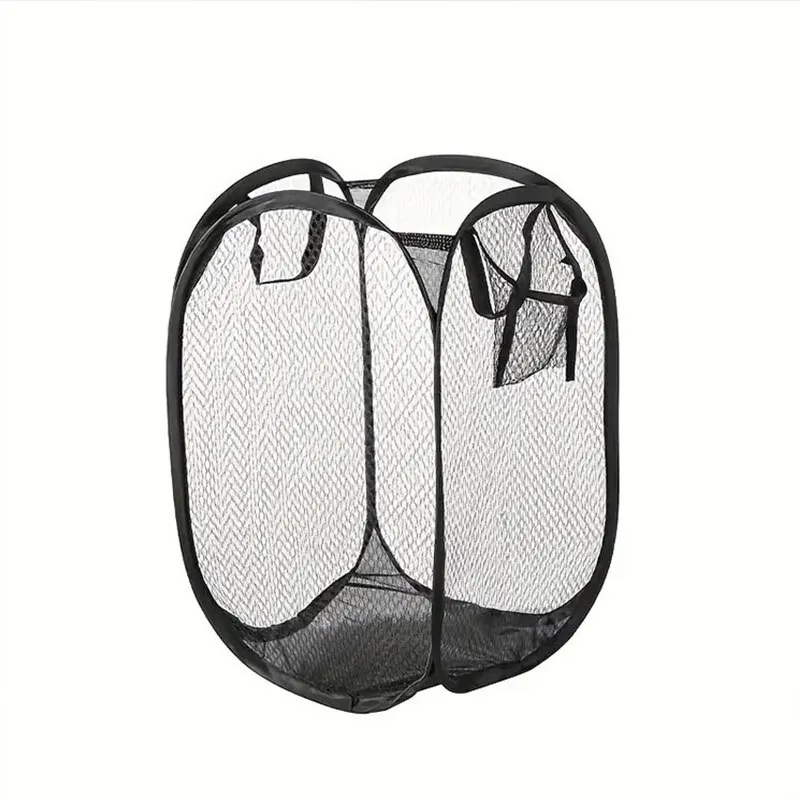 Mesh Pop-up Laundry Basket, Laundry Basket, Foldable Dirty Clothes Storage Basket - Image 14