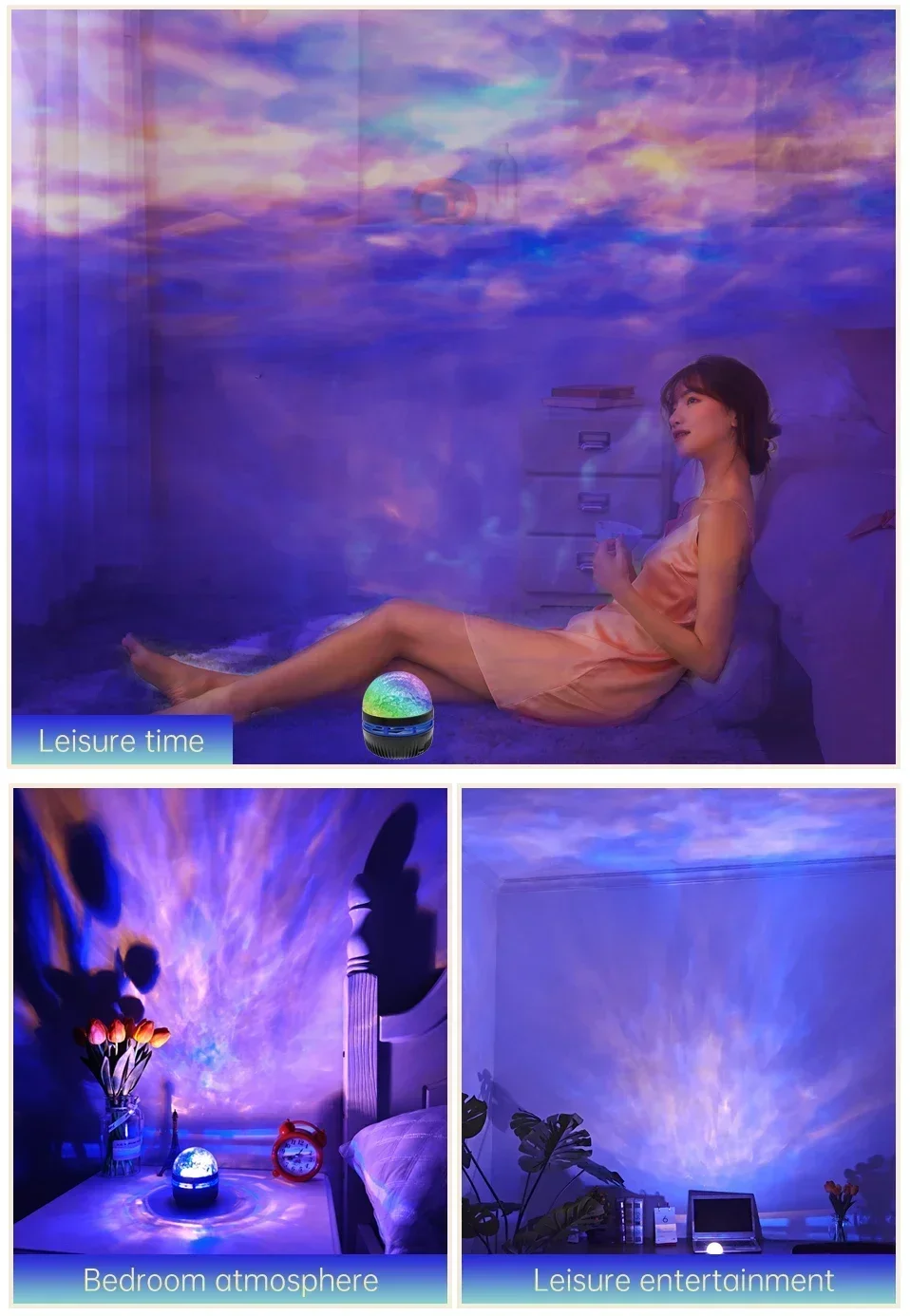 LED Galaxy Projector Light Multi-color Remote Control for Bedroom Decoration - Image 17