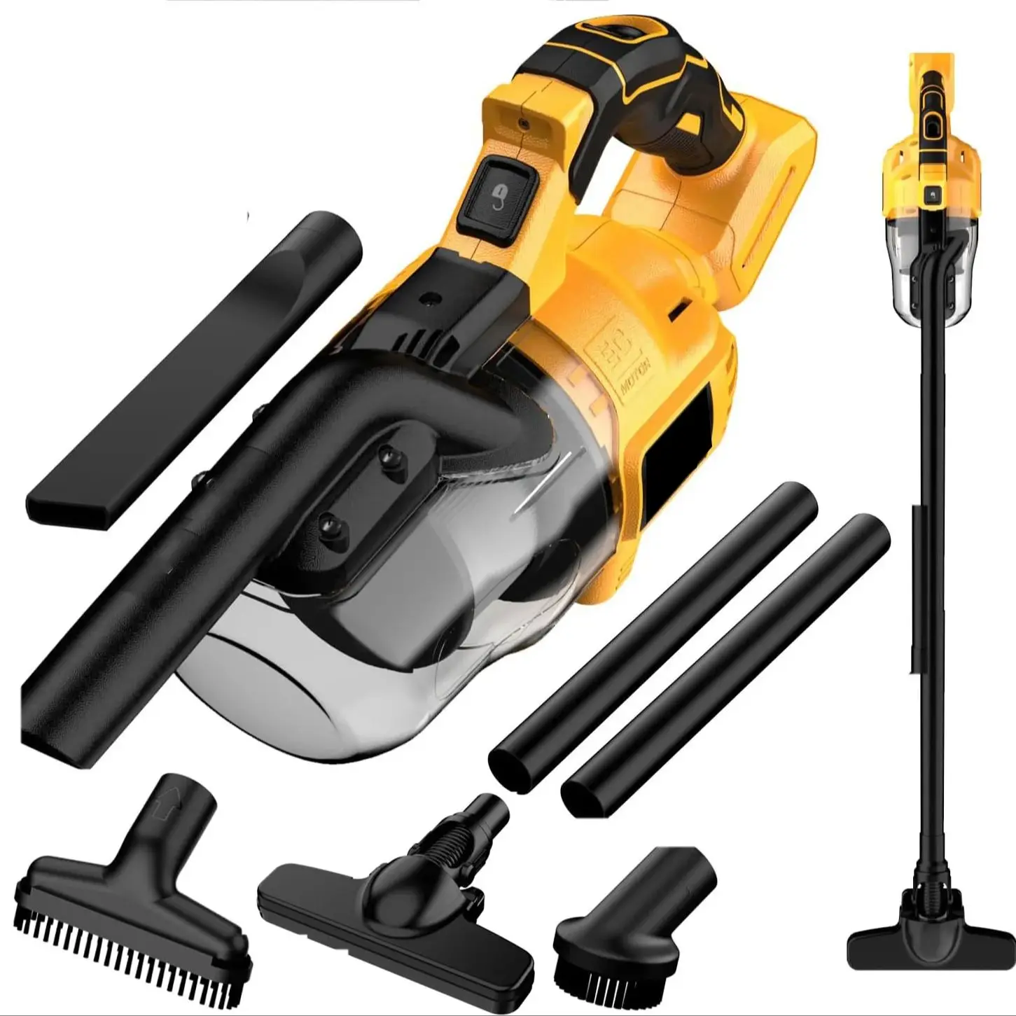 5 in 1 Handheld Electric Vacuum Cleaner with 400W Powerful Motor, 46 CFM Portable Hand Vacuum for Floor, Carpet, Car for Dewalt - Image 7
