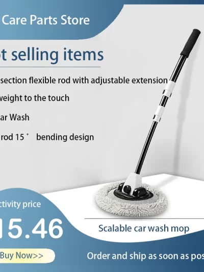 Scalable Car Cleaning Mop, Non Damaging Car Wash Brush, Car Wash Mop