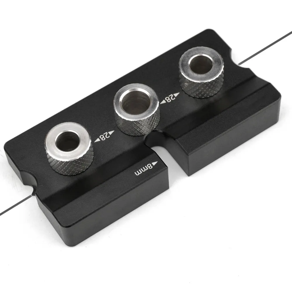 Woodworking 3 In 1 Doweling Jig Kit -Adjustable Wood Dowel Punch Locator Aluminum Pocket Hole Jig - Image 25