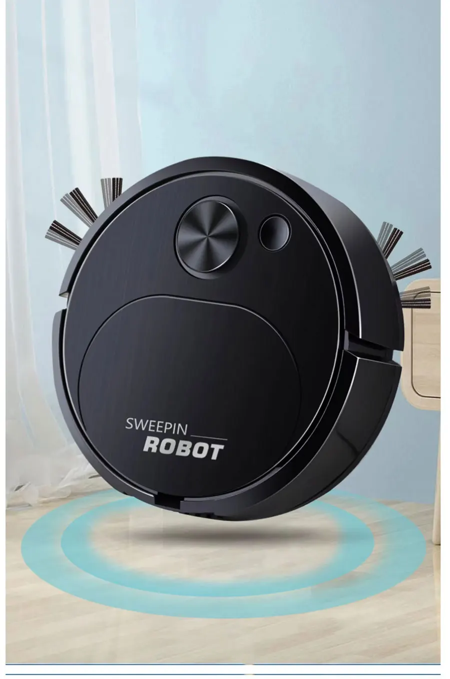 NEW USB Sweeping Robot Vacuum Cleaner Mopping 3 In 1 Smart Wireless 1500Pa Dragging Cleaning Sweep Floor - Image 11