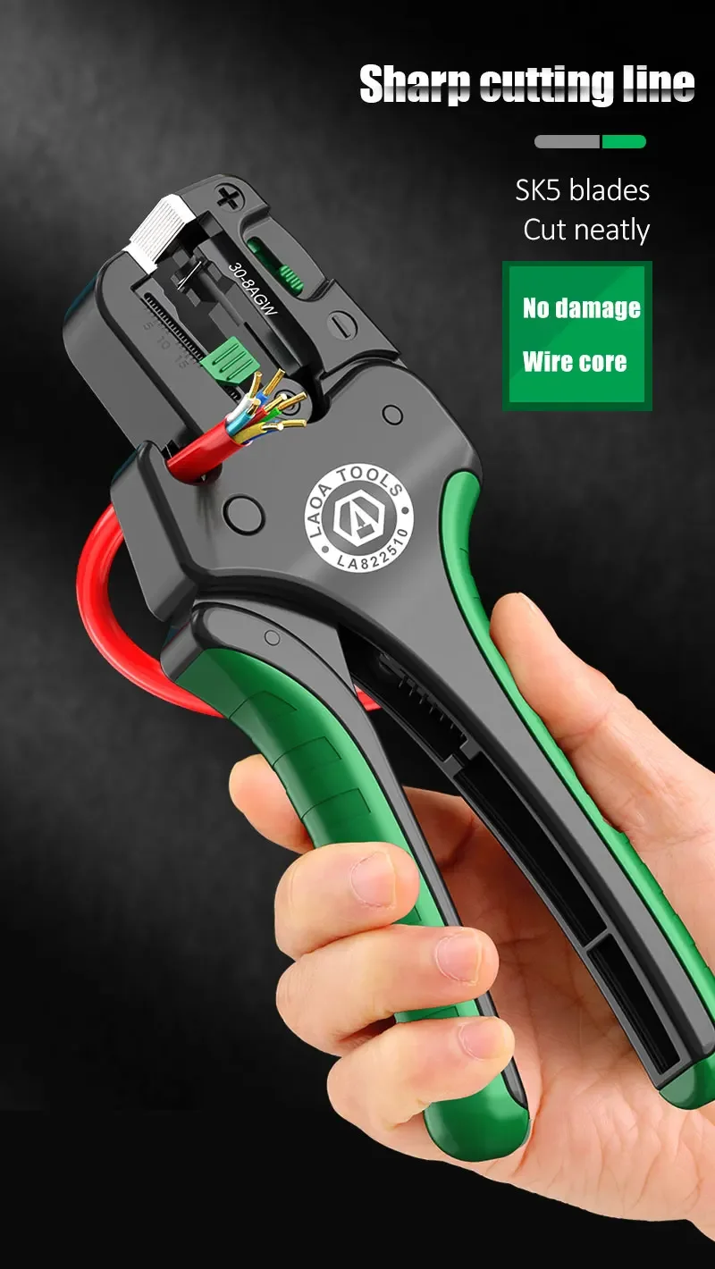 LAOA Multifunctional Fast Fully Automatic Wire Stripping Pliers 0.05-10 mm² Cable Cutting Nippers - Image 12