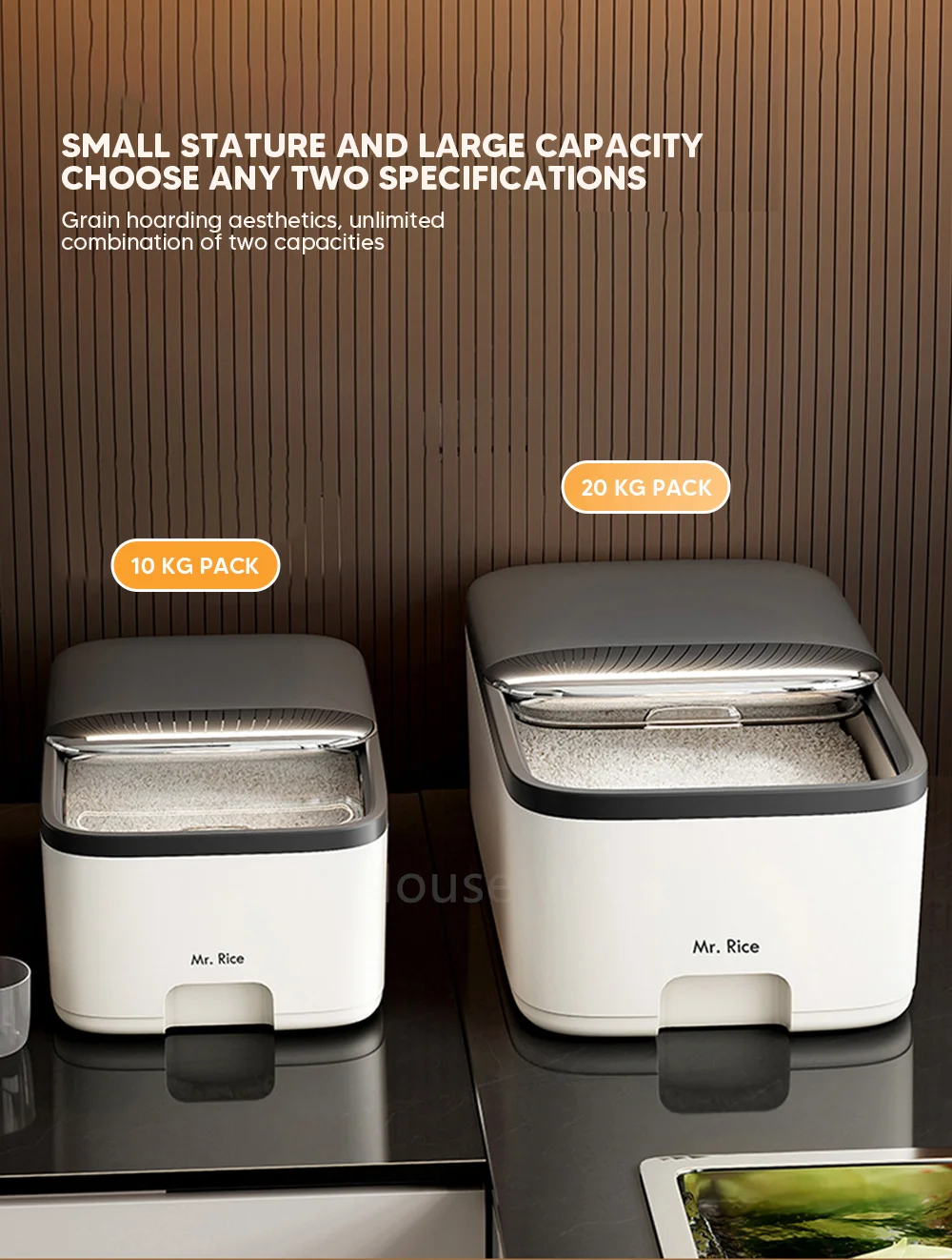 10KG Rice Storage Box Home with Lid Insect Proof Moisture Proof Rice Box Grain Sealed - Image 19