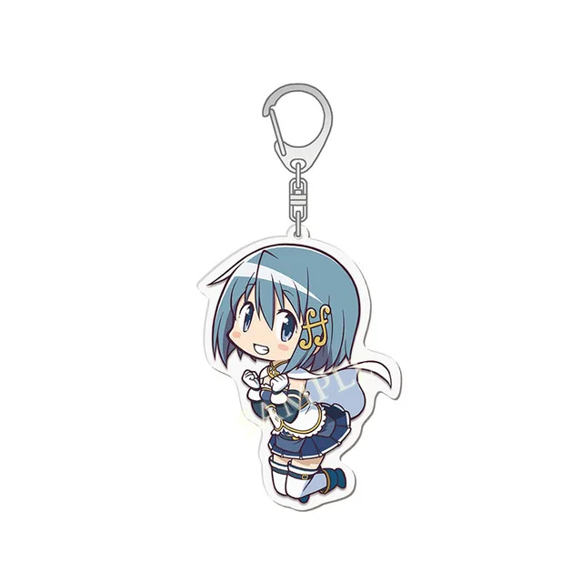 Anime Puella Magi Madoka Magica Keychain Kaname Akemi Homura Miki Sayaka Tomoe Mami Kyoko Key Chain Ring For Fans Gifts Jewelry - Image 4