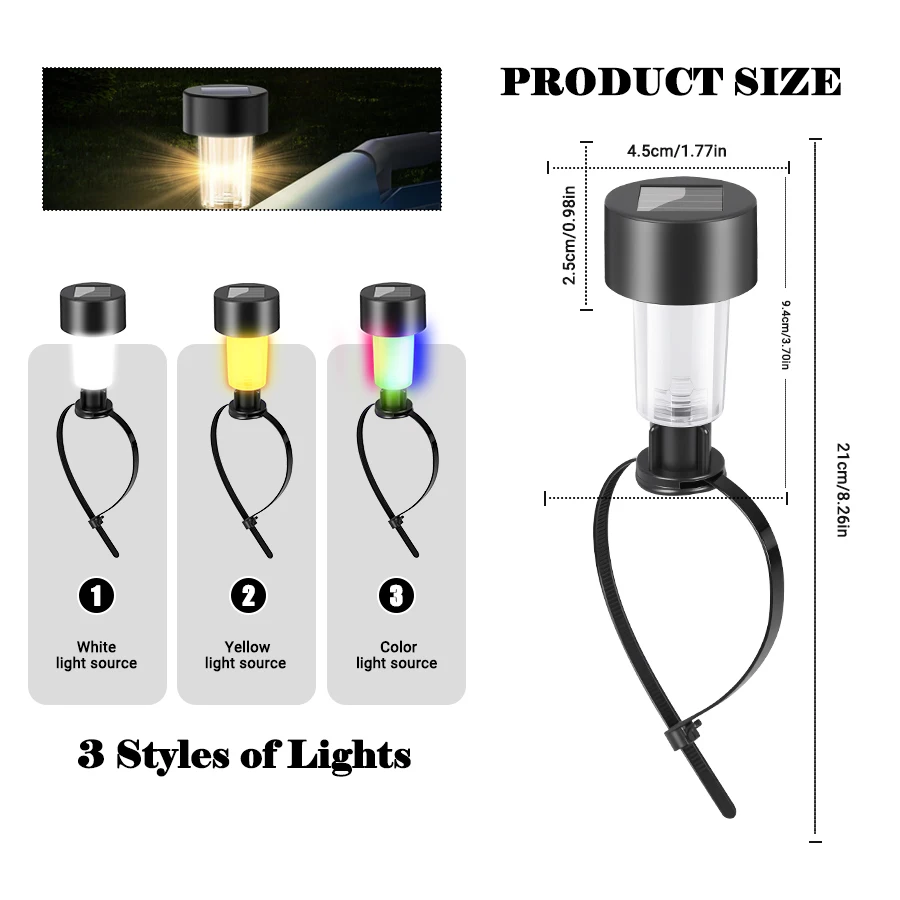 Outdoor Solar Lights Garden Lamp Solar Powered Waterproof Landscape Path LED Light for Yard - Image 32