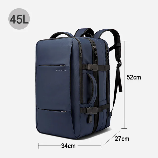 BANGE Expandable Backpack Waterproof 17.3 in Laptop Backpack Large Capacity - Image 13