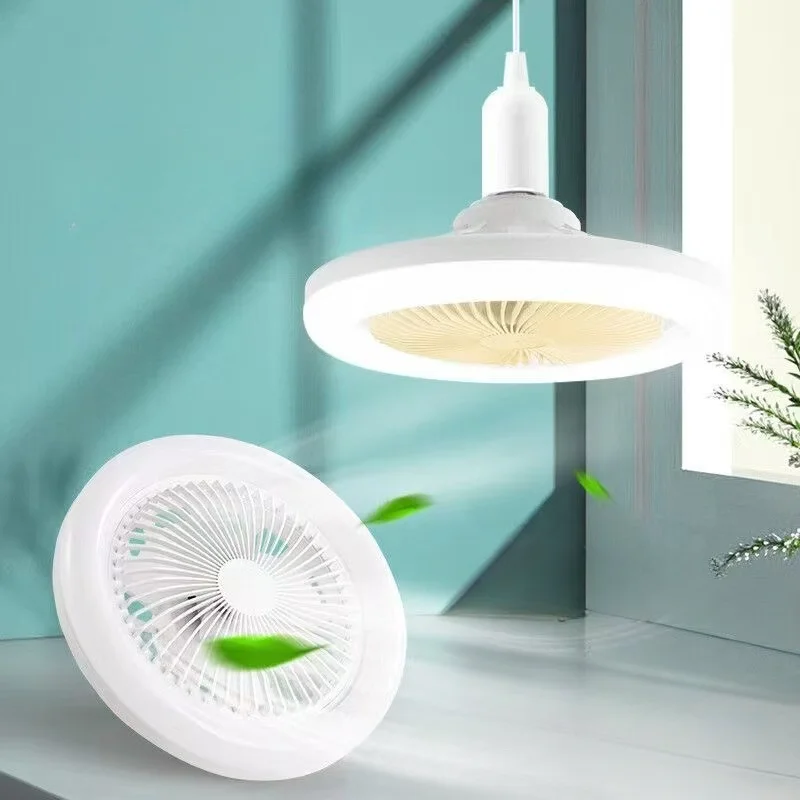 Rotatable 3in1 Ceiling Fan with Remote Control Lighting Lamp E27 Converter Base Lighting - Image 4