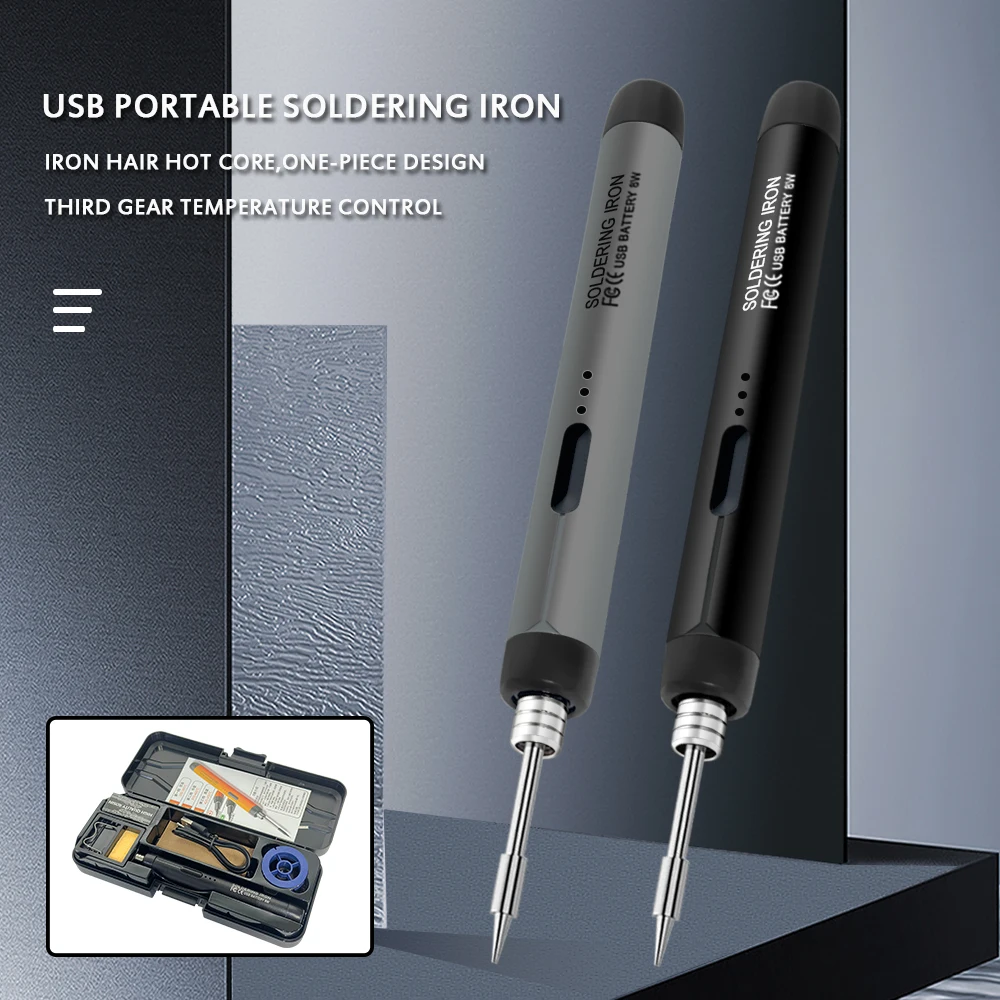 USB soldering iron mini small soldering iron set portable household type-C interface 800mAh battery Adjustable temperature - Image 20