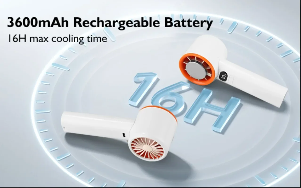 Xiaomi New Mini Handheld Fan 120 Speed Portable Desktop Fans Instant Cooling with Ice Mode Rechargeable - Image 16