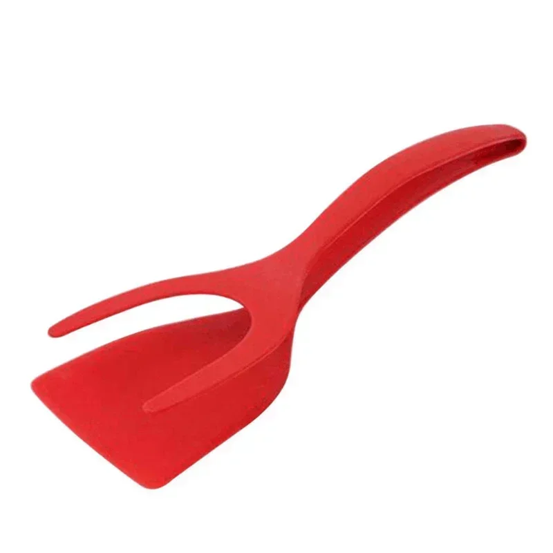 2 in 1 Nylon Grip Flip Tongs with Egg Spatula And Steak Turner Clamp Pancake Fried Turners - Image 7