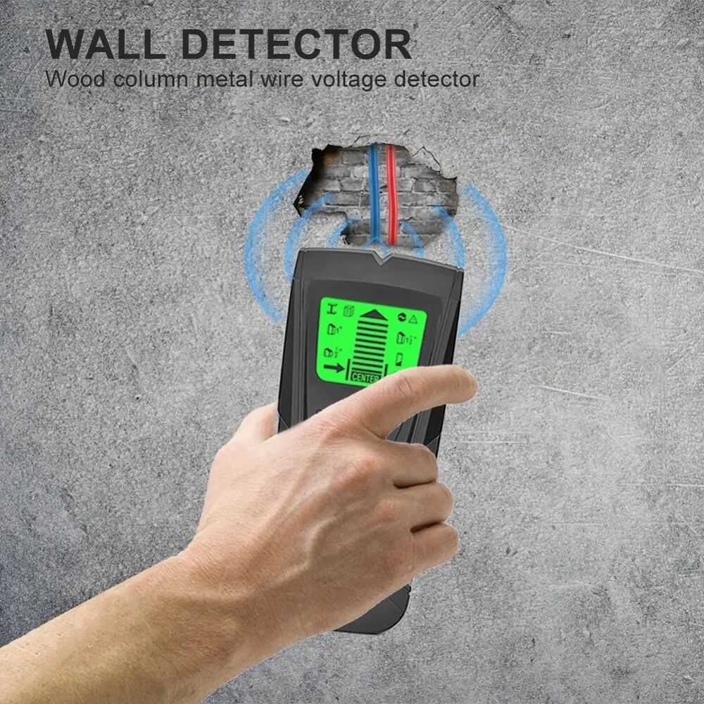 3 In 1 Metal Detector Find Metal Wood Studs AC Voltage Live Wire Detect Wall Scanner Electric Box Finder - Image 4