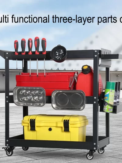 Workshop Tools Organizer Accessories Trolley with Wheels Cart Garage Cabinet Storage