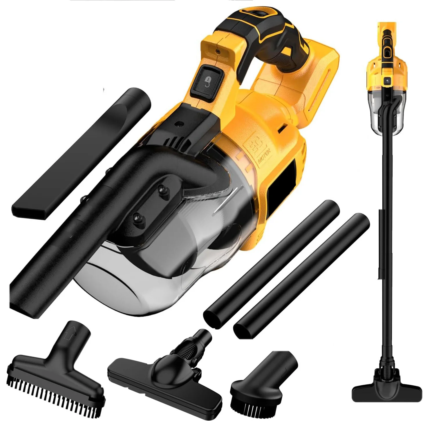 5 in 1 Handheld Electric Vacuum Cleaner with 400W Powerful Motor, 46 CFM Portable Hand Vacuum for Floor, Carpet, Car for Dewalt