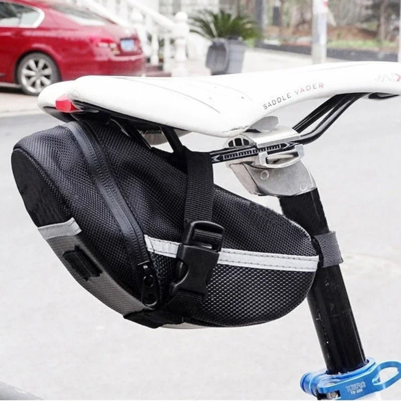 Nylon Bicycle Bag Waterproof Mountain Bike Saddle Storage Seat Rear Tool Pouch - Image 2