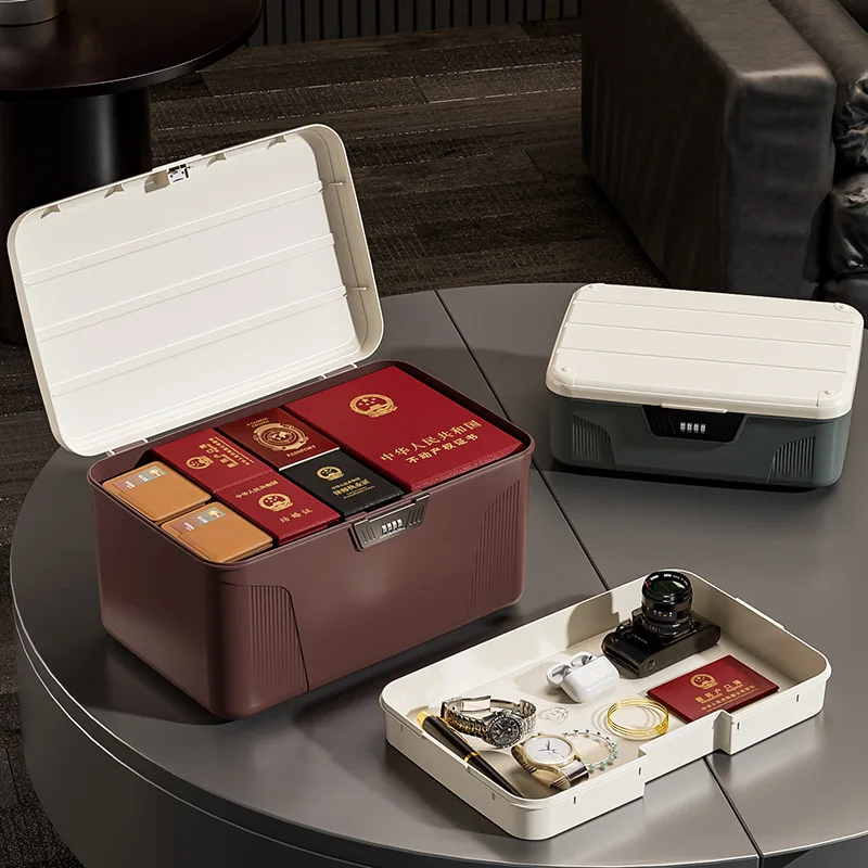 Digital Password Lock Safe Box Passport Medicine Portable Organizer Case Household Cash Jewelry Privacy Security Storage Box - Image 14