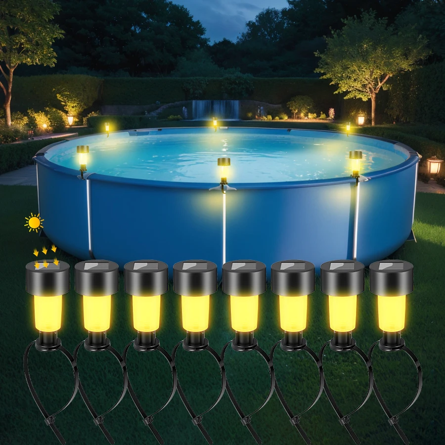 Outdoor Solar Lights Garden Lamp Solar Powered Waterproof Landscape Path LED Light for Yard - Image 27