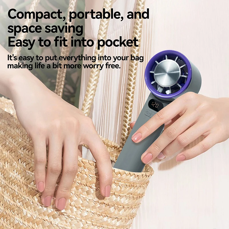 Xiaomi New Mini Handheld Fan 120 Speed Portable Desktop Fans Instant Cooling with Ice Mode Rechargeable - Image 2