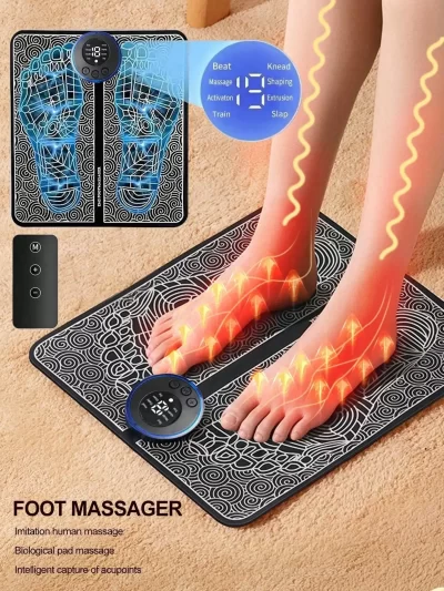 Foot Massager Pulse Foot Massage Device EMS Physical Therapy Acupoint Foot Massage