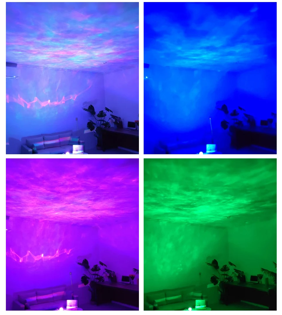 RGB Galaxy Star Projector Lights Bluetooth Speaker LED Aurora Borealis Lamp Remote Control - Image 5