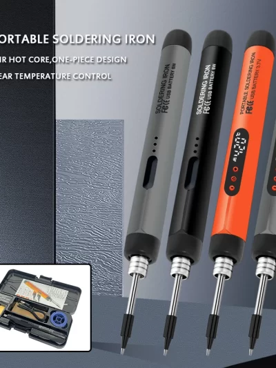 USB soldering iron mini small soldering iron set portable household type-C interface 800mAh battery Adjustable temperature