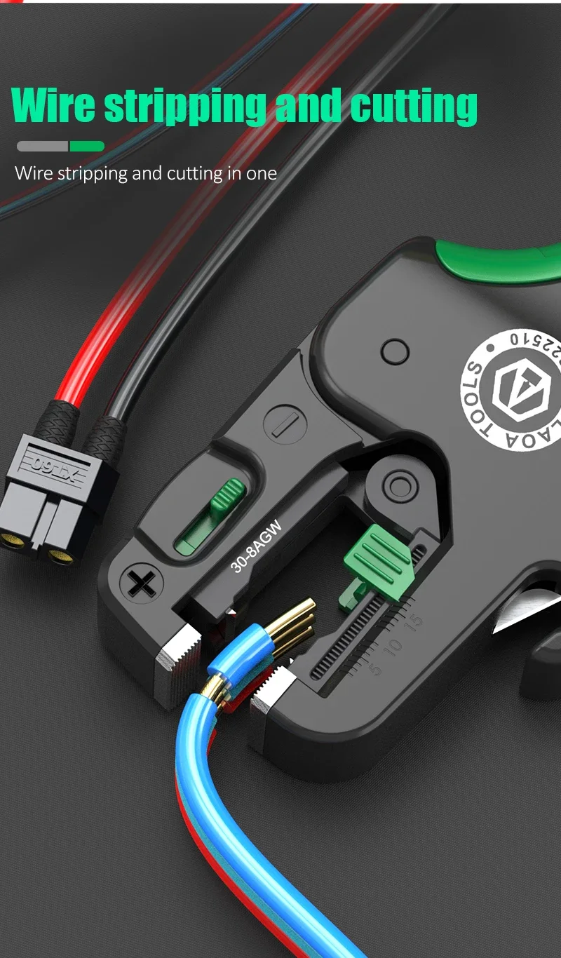 LAOA Multifunctional Fast Fully Automatic Wire Stripping Pliers 0.05-10 mm² Cable Cutting Nippers - Image 19