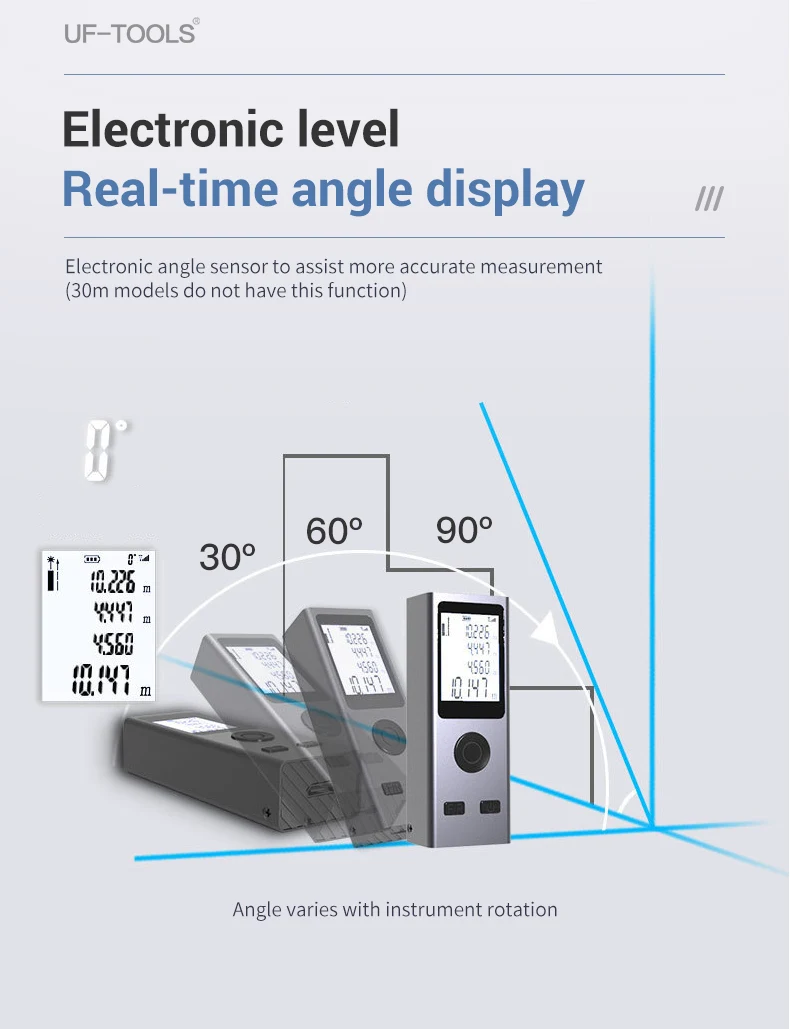Mini Laser Rangefinder 30M High Precision Measurement Laser Distance 24g USB Rechargeable Handheld Distance Meter Smart Portable - Image 12
