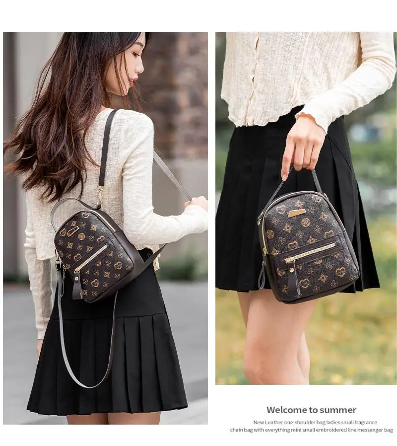 Flower backpack 2022 ladies bag fashion backpack women's - Image 18